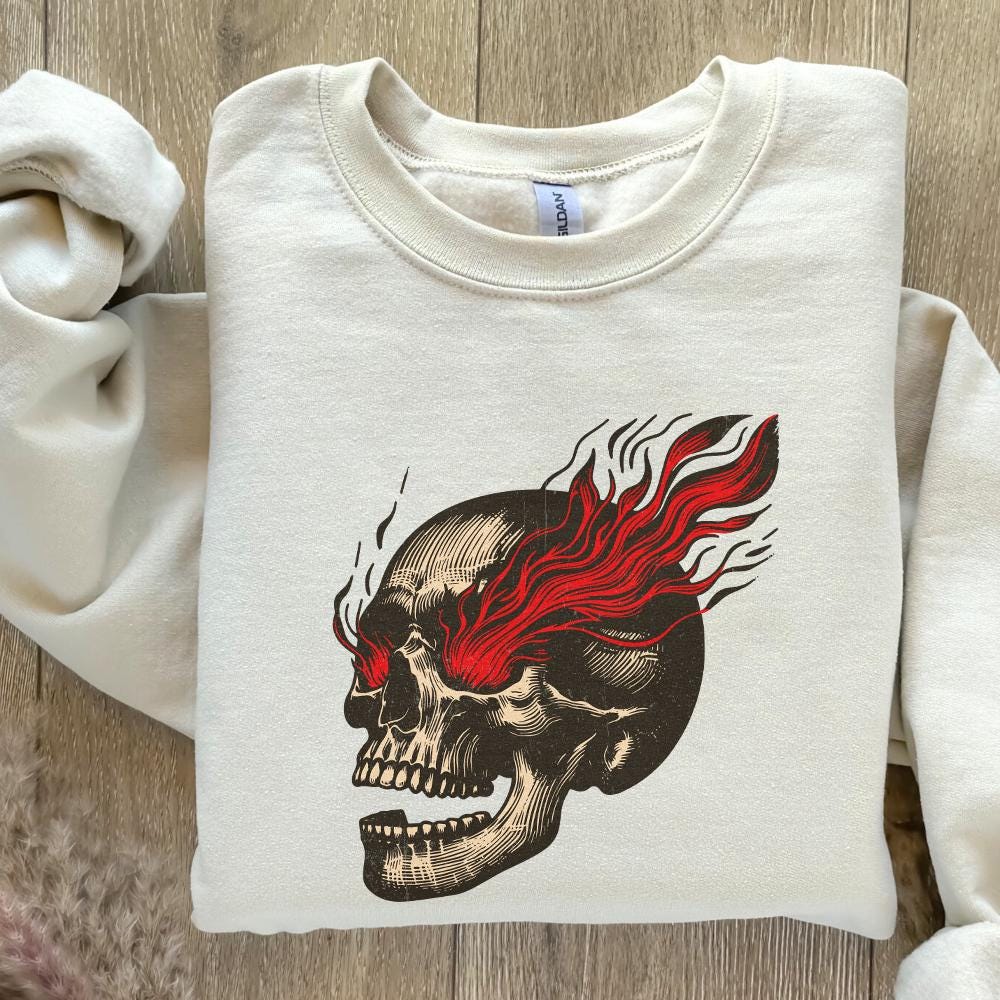 Skull PNG, Sarcastic Sublimation Design - 300 DPI Design for T-Shirt