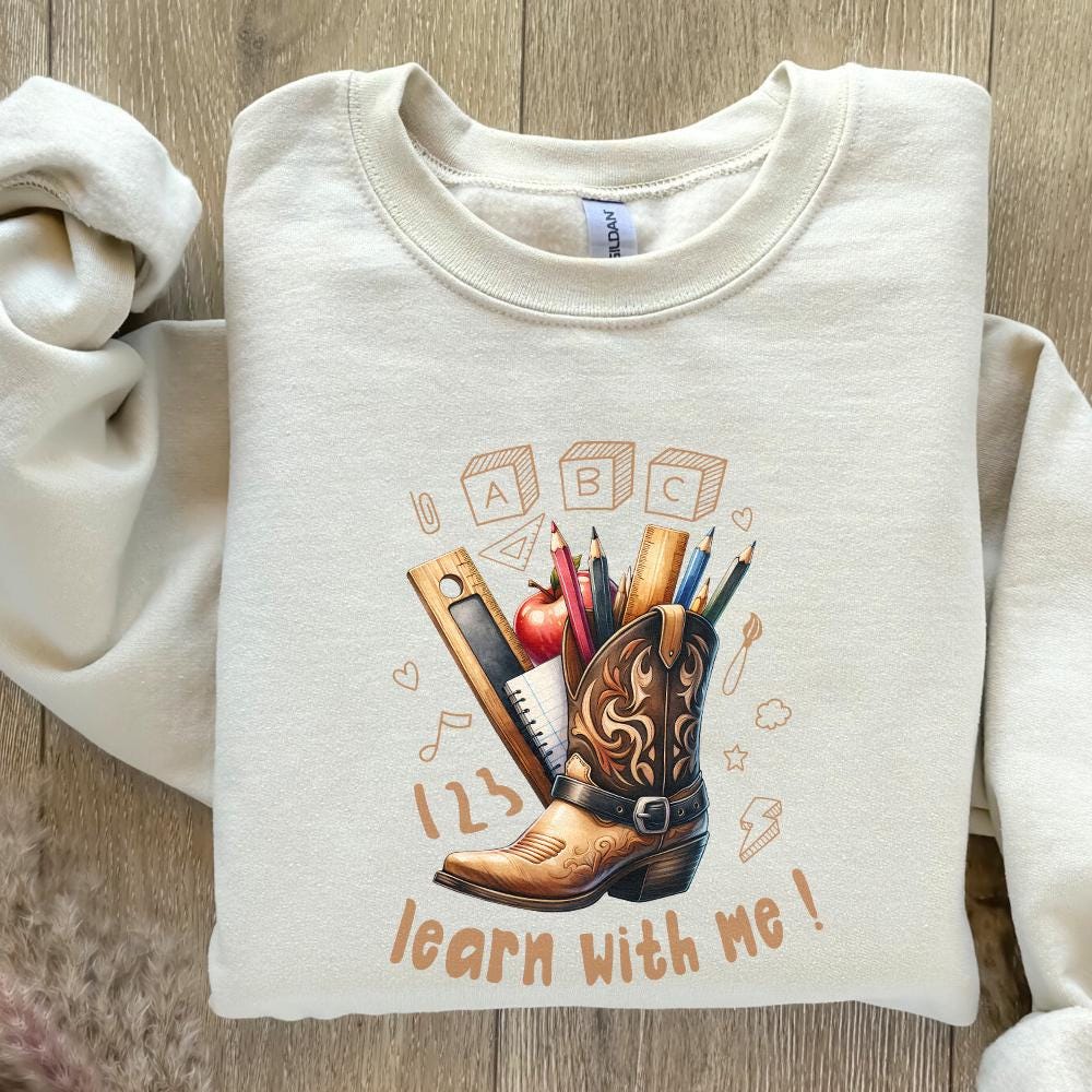 Western Back To School PNG, Western Teacher png - 300 DPI Design for