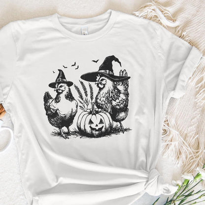 Spooky Chickens Halloween PNG, Fall PNG - 300 DPI Design for T-Shirt