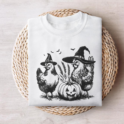 Spooky Chickens Halloween PNG, Fall PNG - 300 DPI Design for T-Shirt