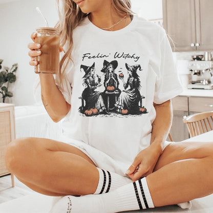 Retro Witch PNG Alt 2, Halloween Design - 300 DPI Design for T-Shirt