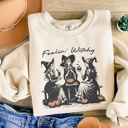 Retro Witch PNG Alt 2, Halloween Design - 300 DPI Design for T-Shirt