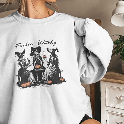 Retro Witch PNG Alt 2, Halloween Design - 300 DPI Design for T-Shirt