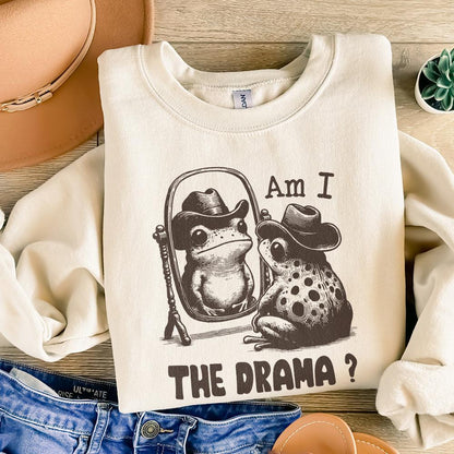 Am I The Drama PNG Alt 2, Trendy PNG - 300 DPI Design for T-Shirt