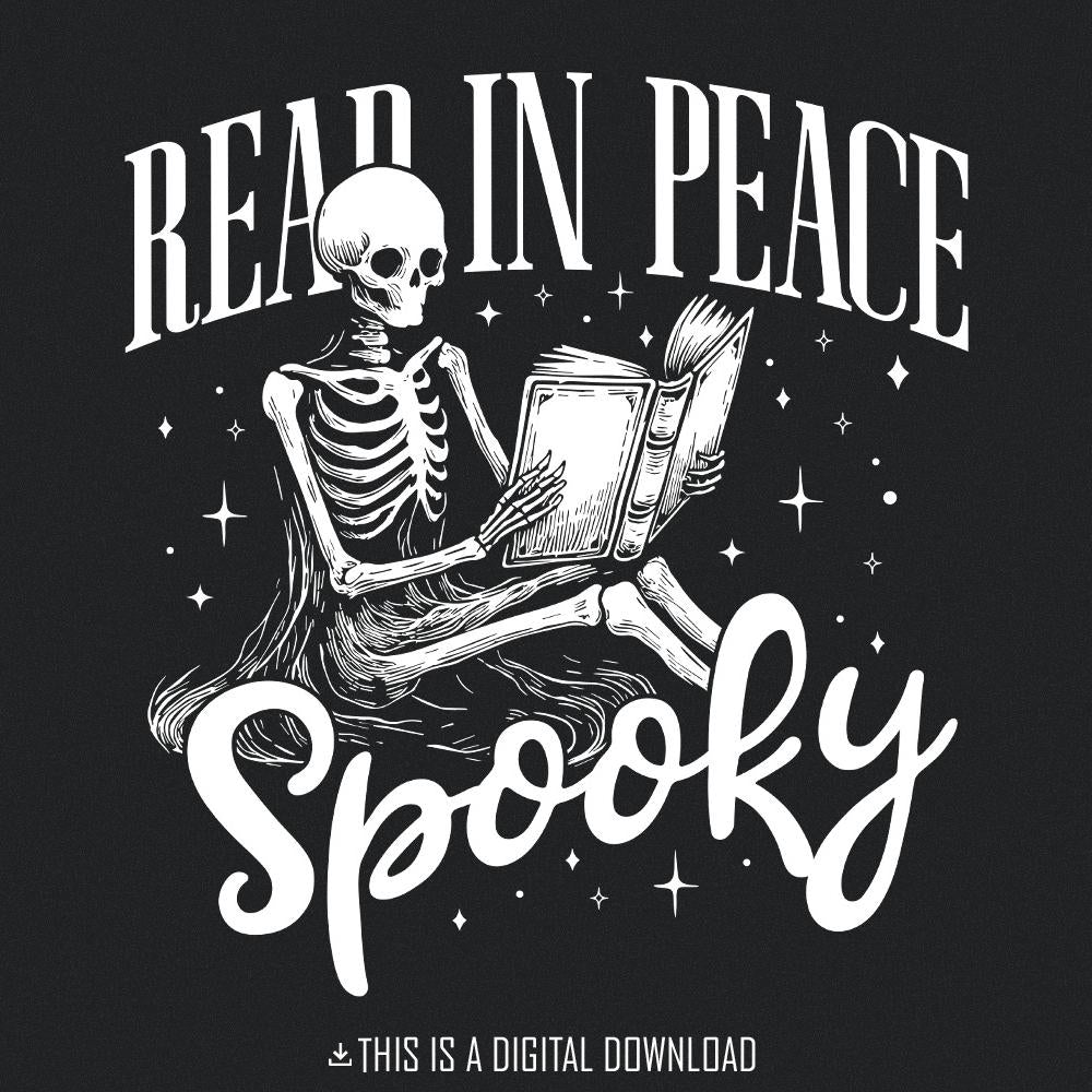 Read In Peace PNG, Instant Download - 300 DPI Design for T-Shirt