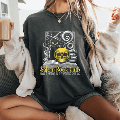 Salem Book Club PNG Alt 3, Spooky Season - 300 DPI Design for T-Shirt