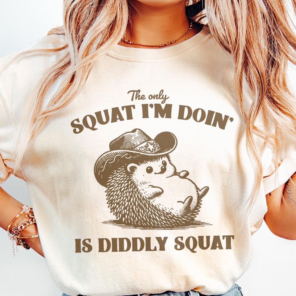 The Only Squat I'm Doing PNG Alt 2, Funny Racoon Digital Download - 300