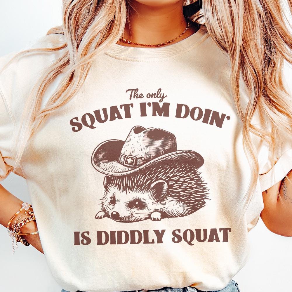 The Only Squat I'm Doing PNG, Funny Racoon Digital Download - 300 DPI