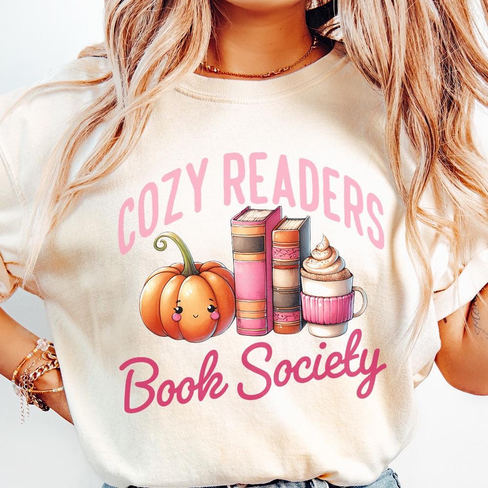 Cozy Readers Book Society Png, Sublimation Design - 300 DPI Design for