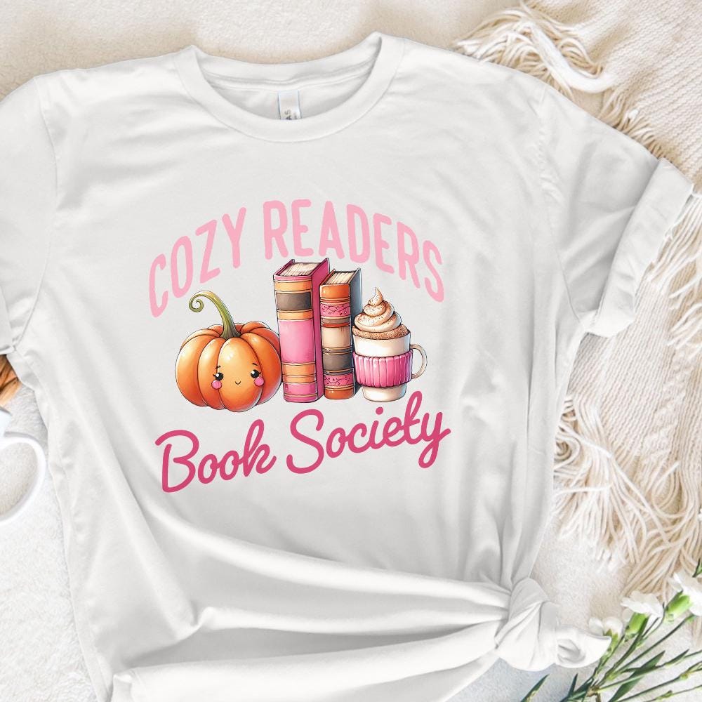 Cozy Readers Book Society Png, Sublimation Design - 300 DPI Design for