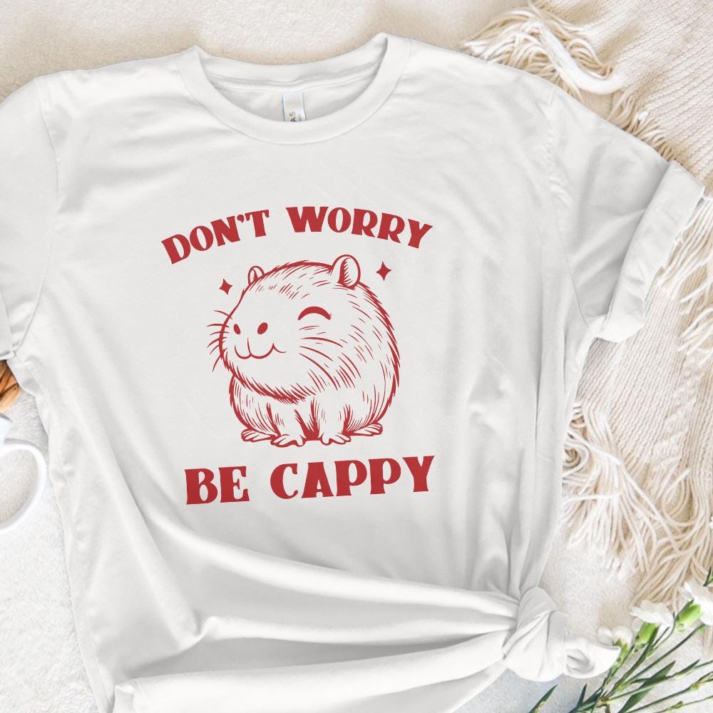 Don't Worry Be Capy PNG, Swag Capybara PNG - 300 DPI Design for T-Shirt