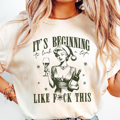 Retro Girl Christmas PNG, Retro Christmas Png - 300 DPI Design for T-Shirt