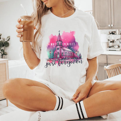 Not Perfect Just Forgiven PNG Alt 2, Christian png - 300 DPI Design for