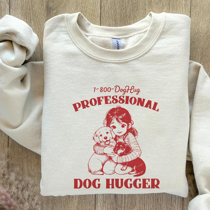 Cute Animal Sayings, Dog Hugger png - 300 DPI Design for T-Shirt