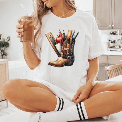 Western Back To School PNG Alt 2, Western Teacher png - 300 DPI Design