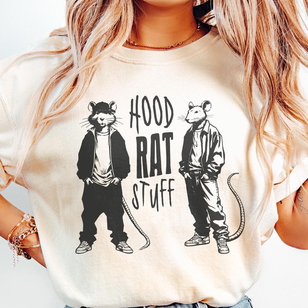 Hood Rat Stuff Digital Download, Printable Graphic - 300 DPI Design for