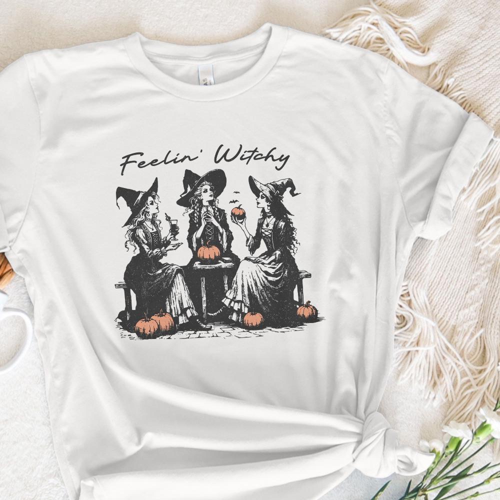 Retro Witch PNG Alt 2, Halloween Design - 300 DPI Design for T-Shirt