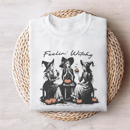 Retro Witch PNG Alt 2, Halloween Design - 300 DPI Design for T-Shirt