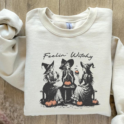 Retro Witch PNG Alt 2, Halloween Design - 300 DPI Design for T-Shirt