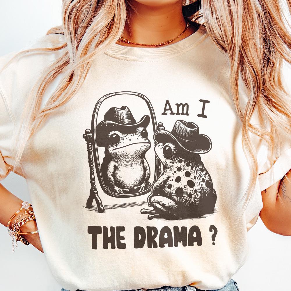 Am I The Drama PNG Alt 2, Trendy PNG - 300 DPI Design for T-Shirt