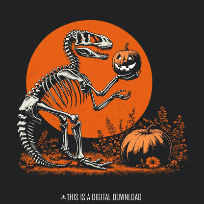 Spooky Saurus png, Halloween Dinosaur png - 300 DPI Design for T-Shirt