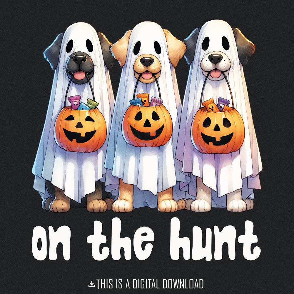 On the Hunt PNG, Sublimation Dog PNG - 300 DPI Design for T-Shirt