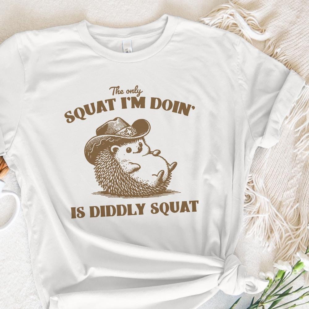 The Only Squat I'm Doing PNG Alt 2, Funny Racoon Digital Download - 300