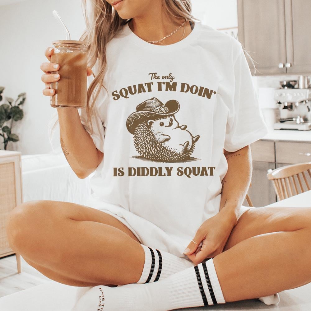 The Only Squat I'm Doing PNG Alt 2, Funny Racoon Digital Download - 300