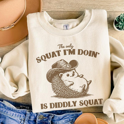 The Only Squat I'm Doing PNG Alt 2, Funny Racoon Digital Download - 300