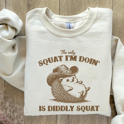 The Only Squat I'm Doing PNG Alt 2, Funny Racoon Digital Download - 300