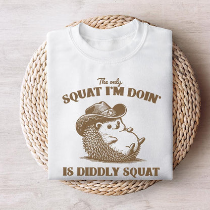 The Only Squat I'm Doing PNG Alt 2, Funny Racoon Digital Download - 300