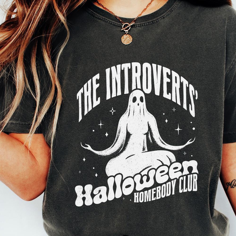 Introverts Halloween Homebody Club PNG, Funny Halloween Digital Download