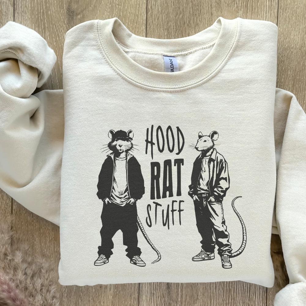 Hood Rat Stuff Digital Download, Printable Graphic - 300 DPI Design for