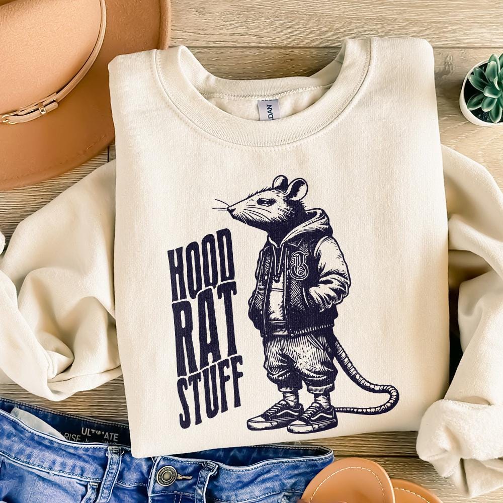 Hood Rat Stuff Digital Download Alt 2, Printable Graphic - 300 DPI Design