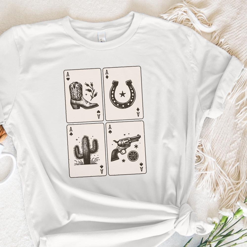 Ace of Hearts Western PNG Design, Poker Cards - 300 DPI Design for T-Shirt