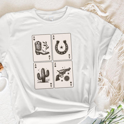 Ace of Hearts Western PNG Design, Poker Cards - 300 DPI Design for T-Shirt