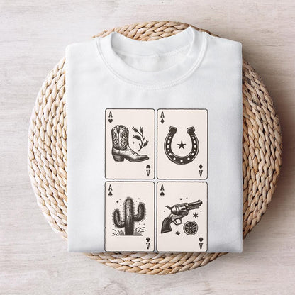 Ace of Hearts Western PNG Design, Poker Cards - 300 DPI Design for T-Shirt