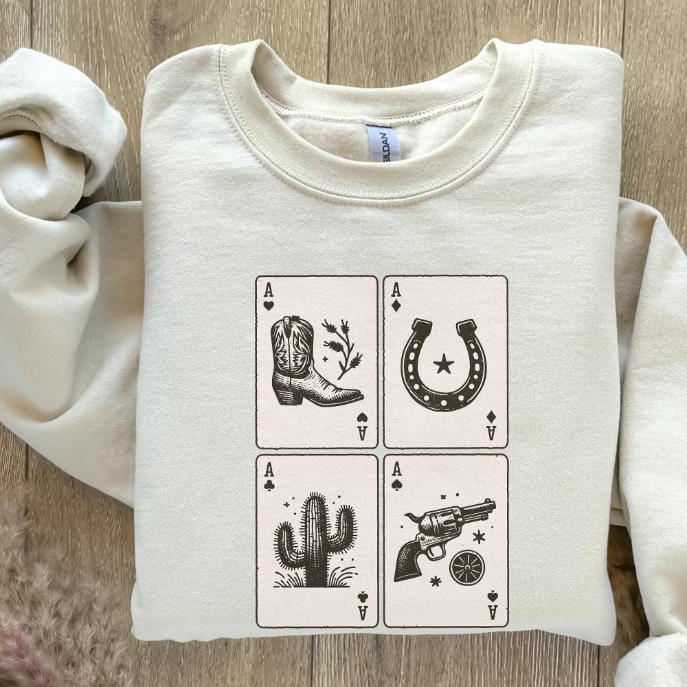 Ace of Hearts Western PNG Design, Poker Cards - 300 DPI Design for T-Shirt