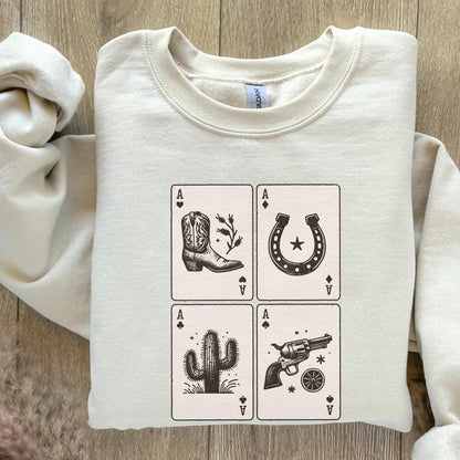 Ace of Hearts Western PNG Design, Poker Cards - 300 DPI Design for T-Shirt