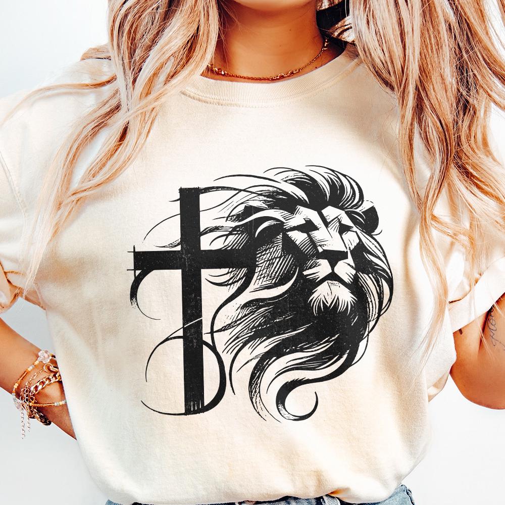 Christian PNG Sublimation Designs, Lion in Lungs Png - 300 DPI Design for