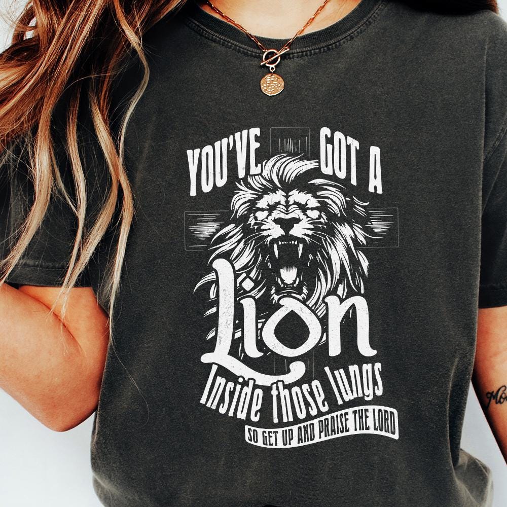 Christian PNG Sublimation Designs Alt 2, Lion in Lungs Png - 300 DPI