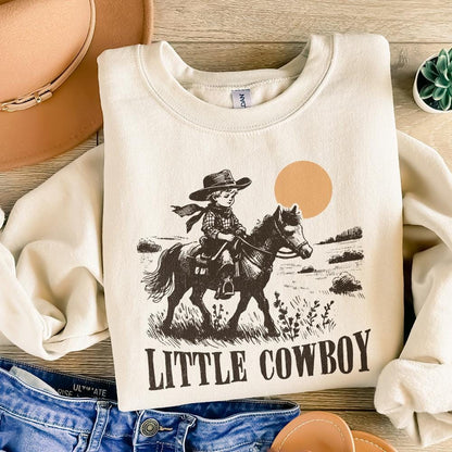 Little Cowboy Png Alt 2, Sublimation Design - 300 DPI Design for T-Shirt