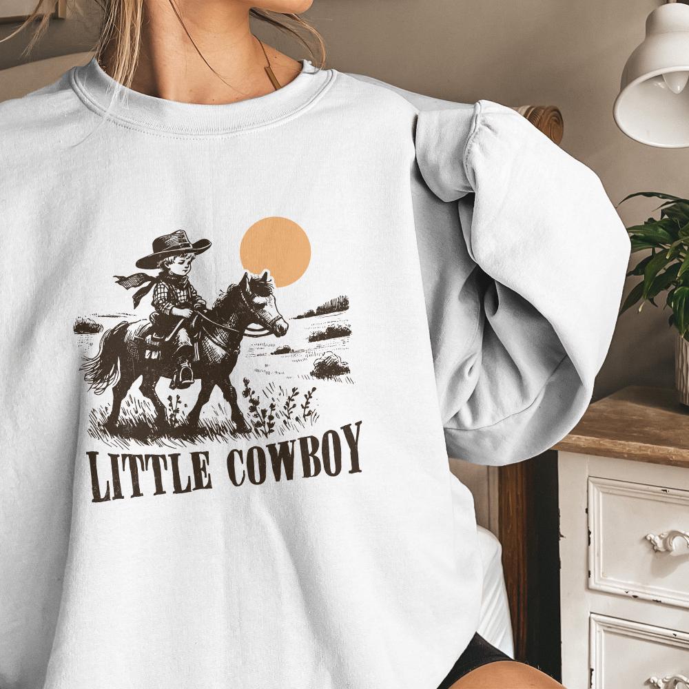 Little Cowboy Png Alt 2, Sublimation Design - 300 DPI Design for T-Shirt