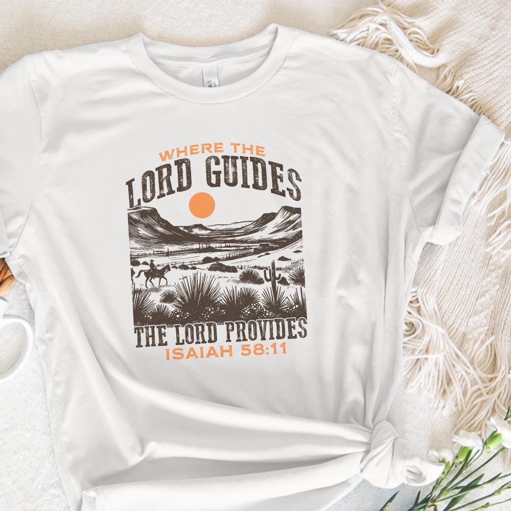 The Lord Provides Christian PNG, Vintage Bible Verse Sublimation - 300