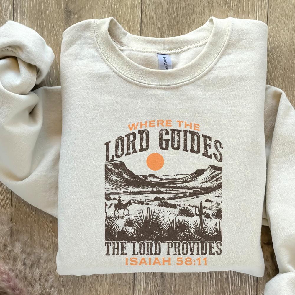 The Lord Provides Christian PNG, Vintage Bible Verse Sublimation - 300