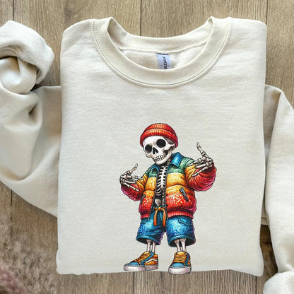 Gangster Skeleton PNG Digital Download Alt 4, Urban Sublimation - 300 DPI