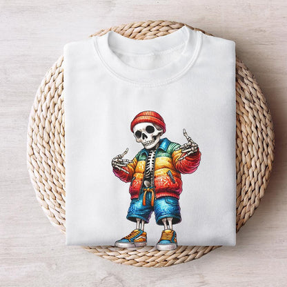 Gangster Skeleton PNG Digital Download Alt 4, Urban Sublimation - 300 DPI