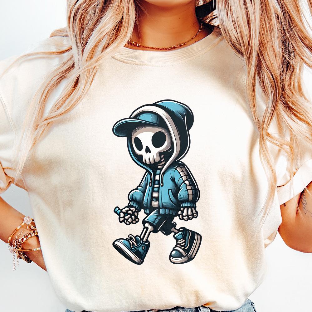 Gangster Skeleton PNG Digital Download, Urban Sublimation - 300 DPI
