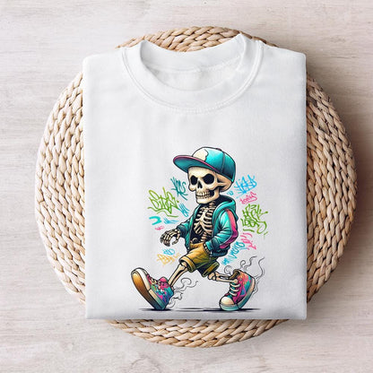 Gangster Skeleton PNG Digital Download Alt 2, Urban Sublimation - 300 DPI