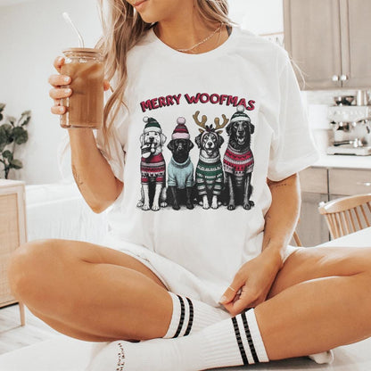 Merry Woofmas PNG Alt 2, Dog Mama PNG - 300 DPI Design for T-Shirt